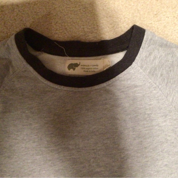 MONICA + ANDY “ORGANIC”BASIC CREWNECK SWEATSHIRT— BOYS 5T - Picture 3 of 7